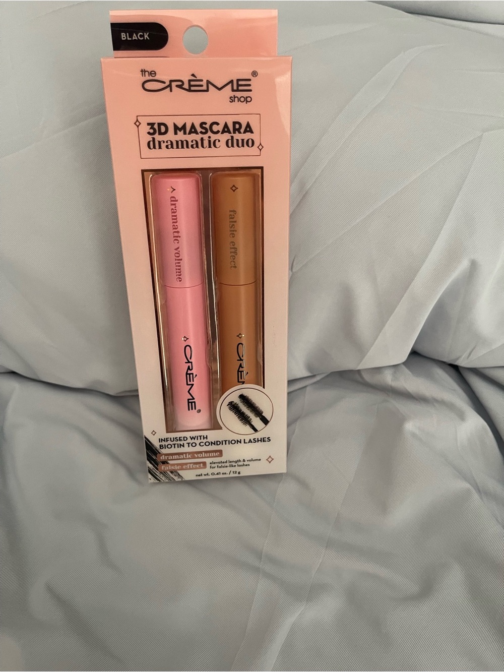 The Crème Shop 3D Mascara Dramatic Duo — Pink & Gold (Black Finish)